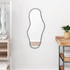 Vidaxl Wall Mirror 80x35 cm nero