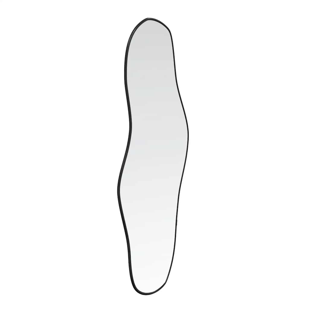 Specchio da parete Vidaxl 100x45 cm nero