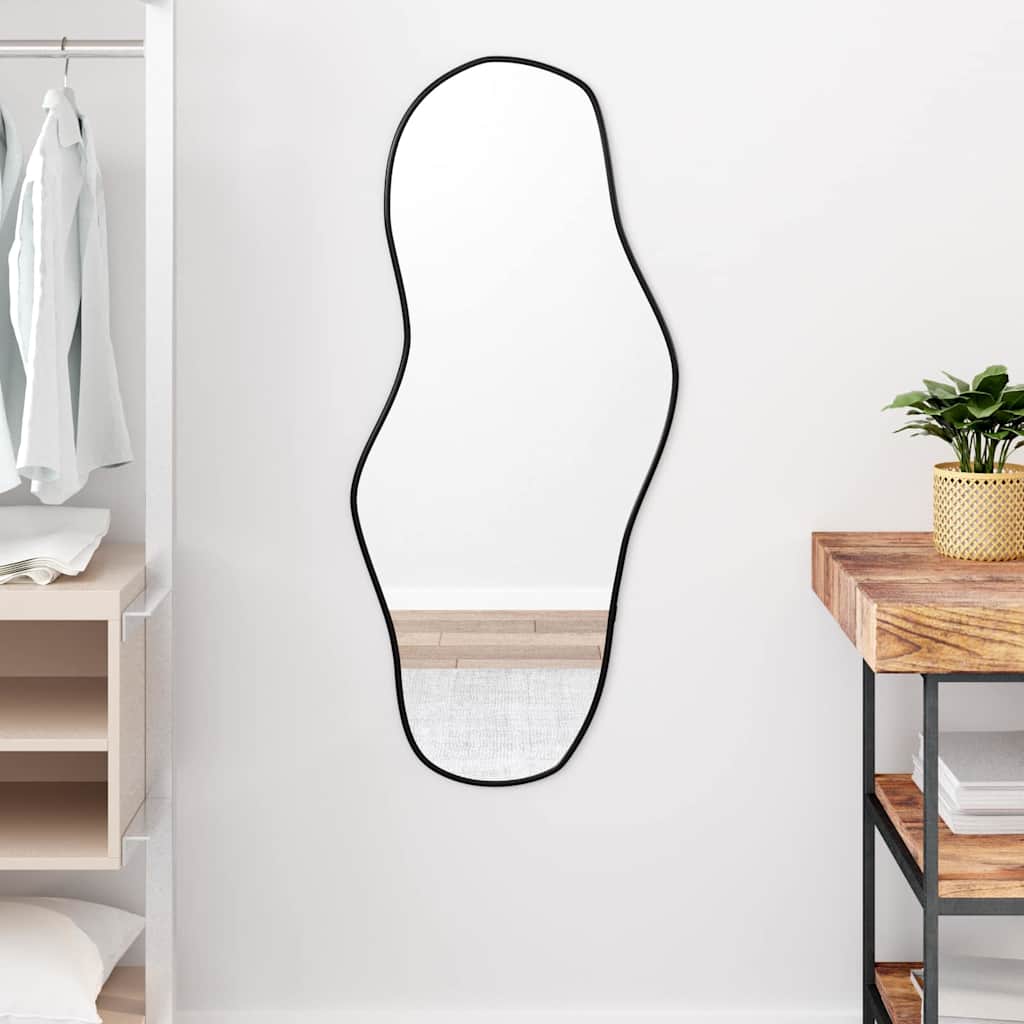 Specchio da parete Vidaxl 100x45 cm nero