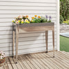 Vidaxl Planter 100.5x40.5x90 cm de acero galvanizado