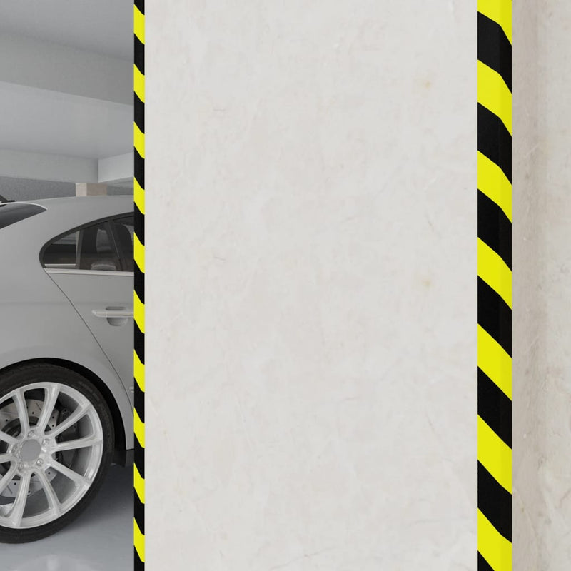Vidaxl angolo protettori 2 St 4.5x4.5x104 cm PU giallo e nero
