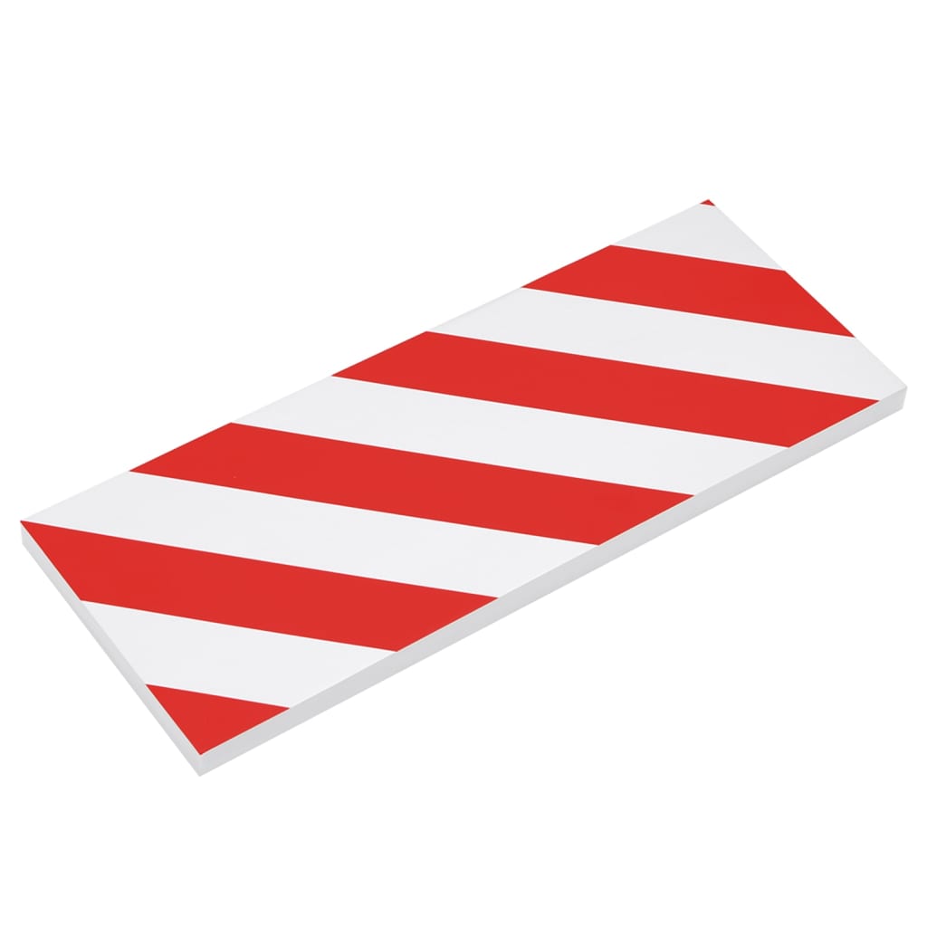 Vidaxl Wall Protectors 6 St 50x20x2 cm Eva schiuma rosso e bianco