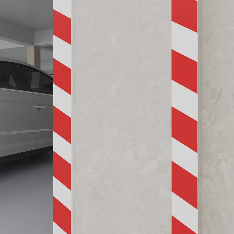 Vidaxl Wall Protectors 6 St 50x20x2 cm Eva schiuma rosso e bianco