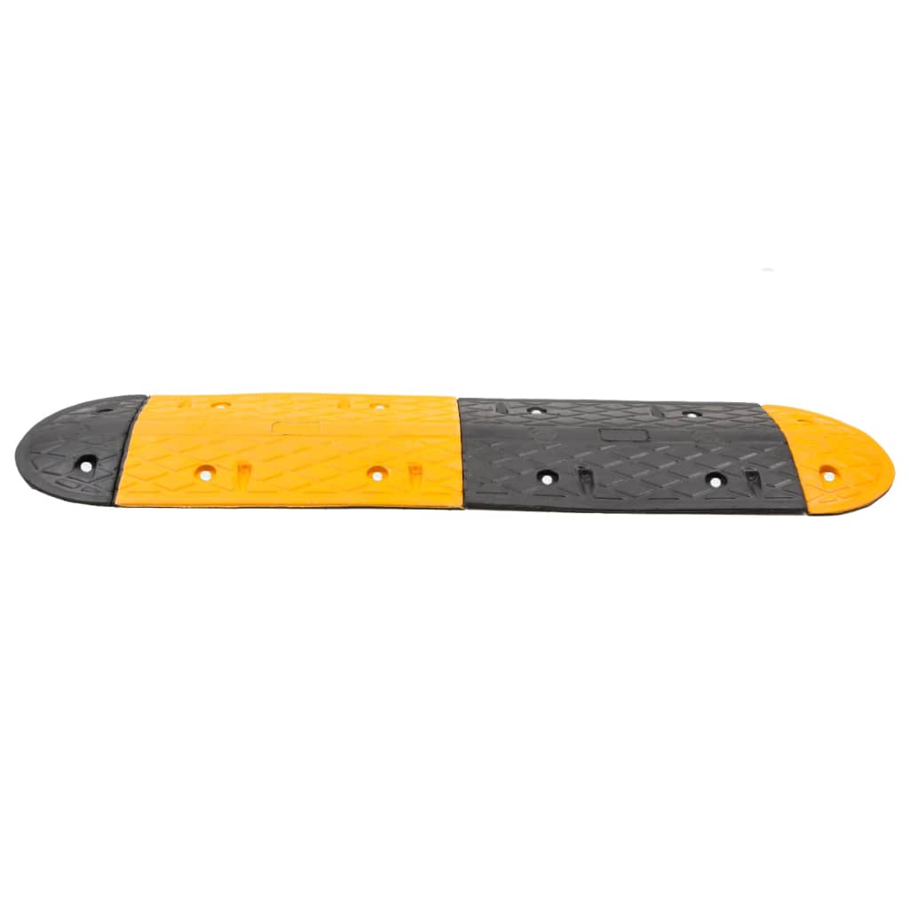 Vidaxl Speed ​​Bump 129x32.5x4 Giallo in gomma e nero