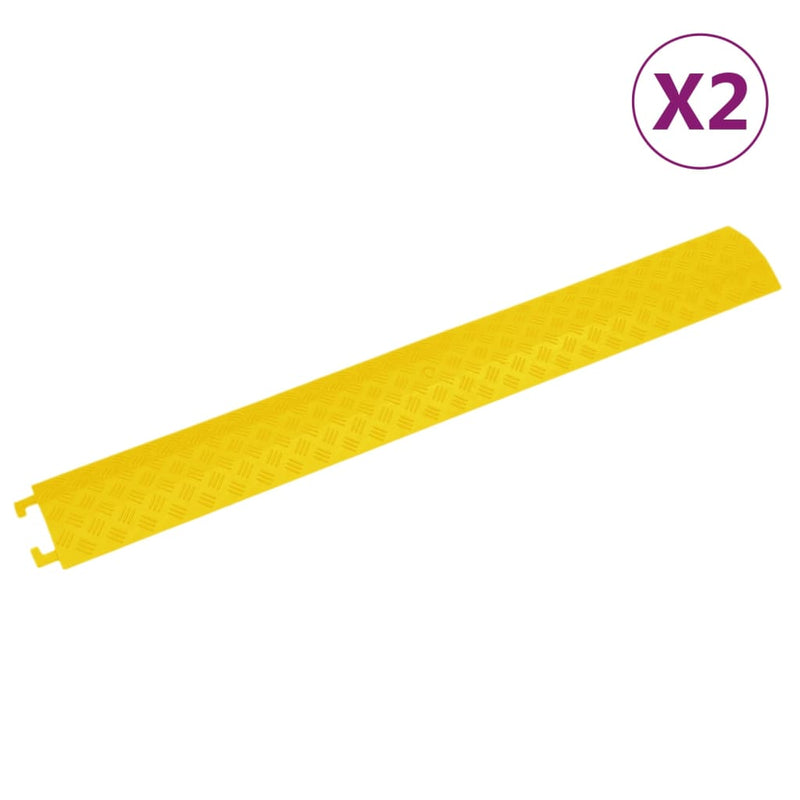 Soglia di protezioni per cavi Vidaxl 2 ST 98,5 cm giallo