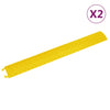 Soglia di protezioni per cavi Vidaxl 2 ST 98,5 cm giallo