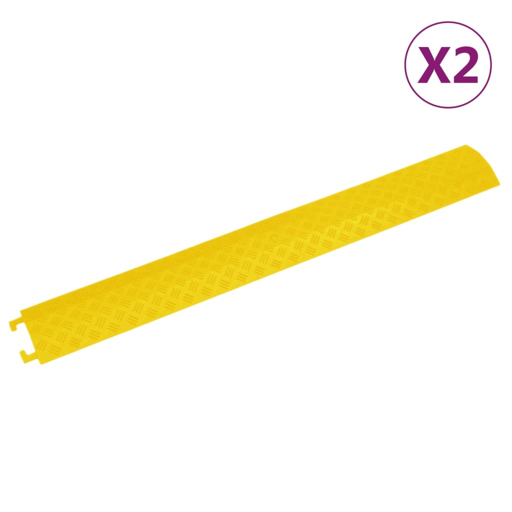 Soglia di protezioni per cavi Vidaxl 2 ST 98,5 cm giallo