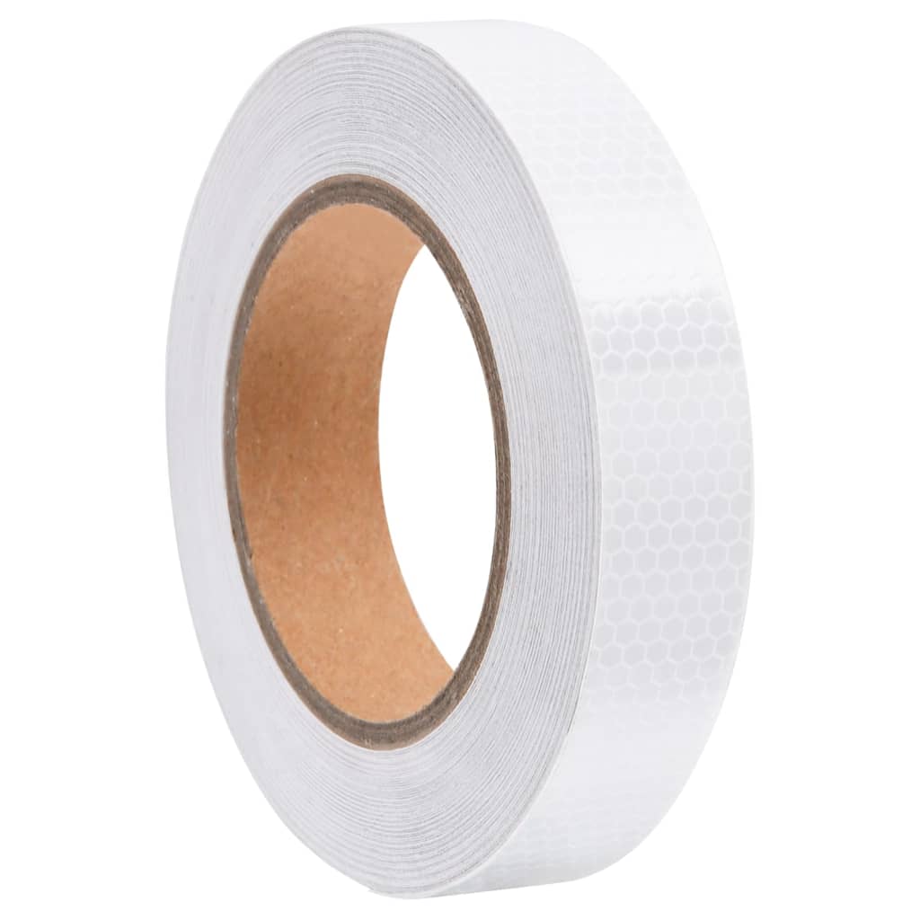Vidaxl Reflejando cinta de 2.5 cm x 20 m PVC White