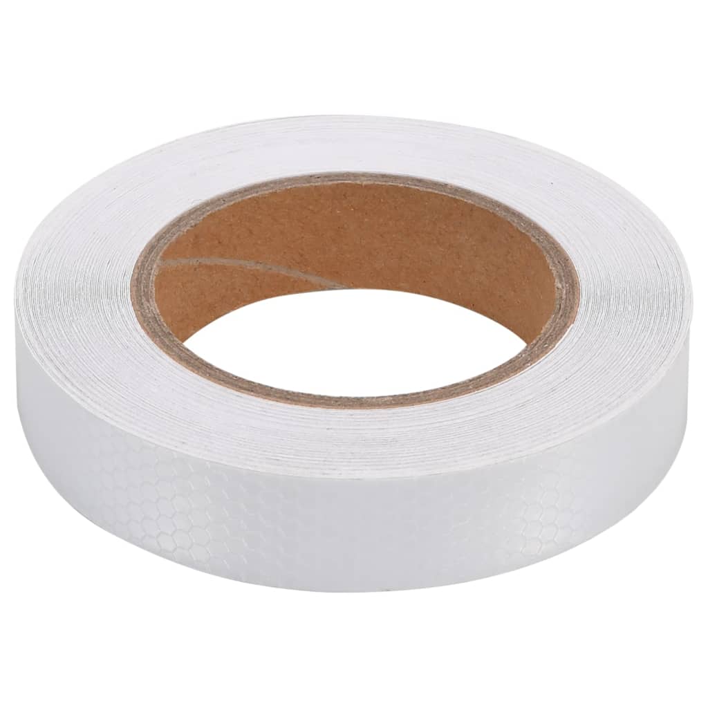 Vidaxl Reflejando cinta de 2.5 cm x 20 m PVC White