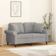Vidaxl Cuscini decorativi 2 ST 40x40 cm tessuto grigio chiaro