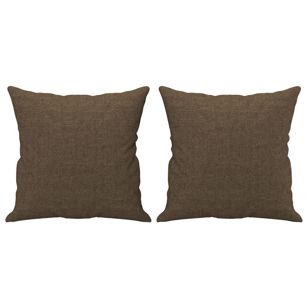 Cuscini decorativi Vidaxl 2 ST 40x40 cm tessuto marrone