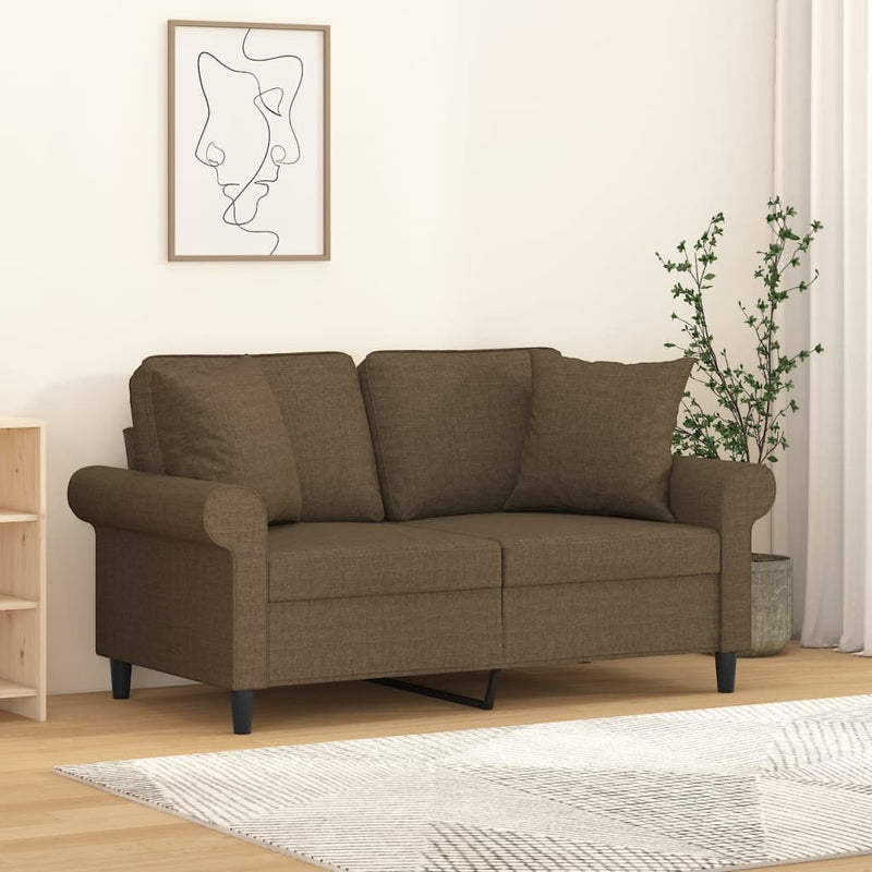 Cuscini decorativi Vidaxl 2 ST 40x40 cm tessuto marrone