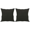 Vidaxl cojines decorativos 2 st 40x40 cm tela negra