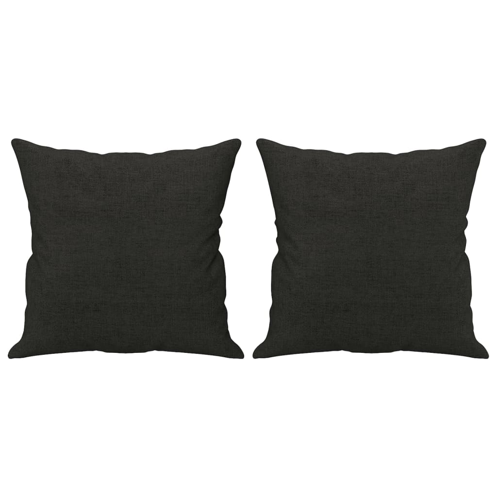 Cuscini decorativi Vidaxl 2 St 40x40 cm tessuto nero