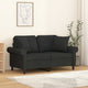 Cuscini decorativi Vidaxl 2 St 40x40 cm tessuto nero