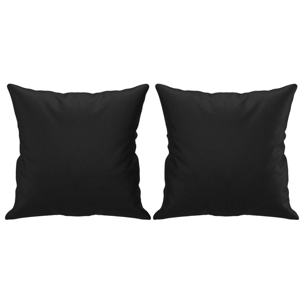 Cuscini decorativi Vidaxl 2 ST 40x40 cm in pelle artificiale