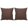 Vidaxl sierkussens 2 st 40x40 cm kunstleer bruin