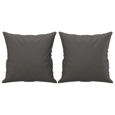 Vidaxl sierkussens 2 st 40x40 cm kunstleer grijs