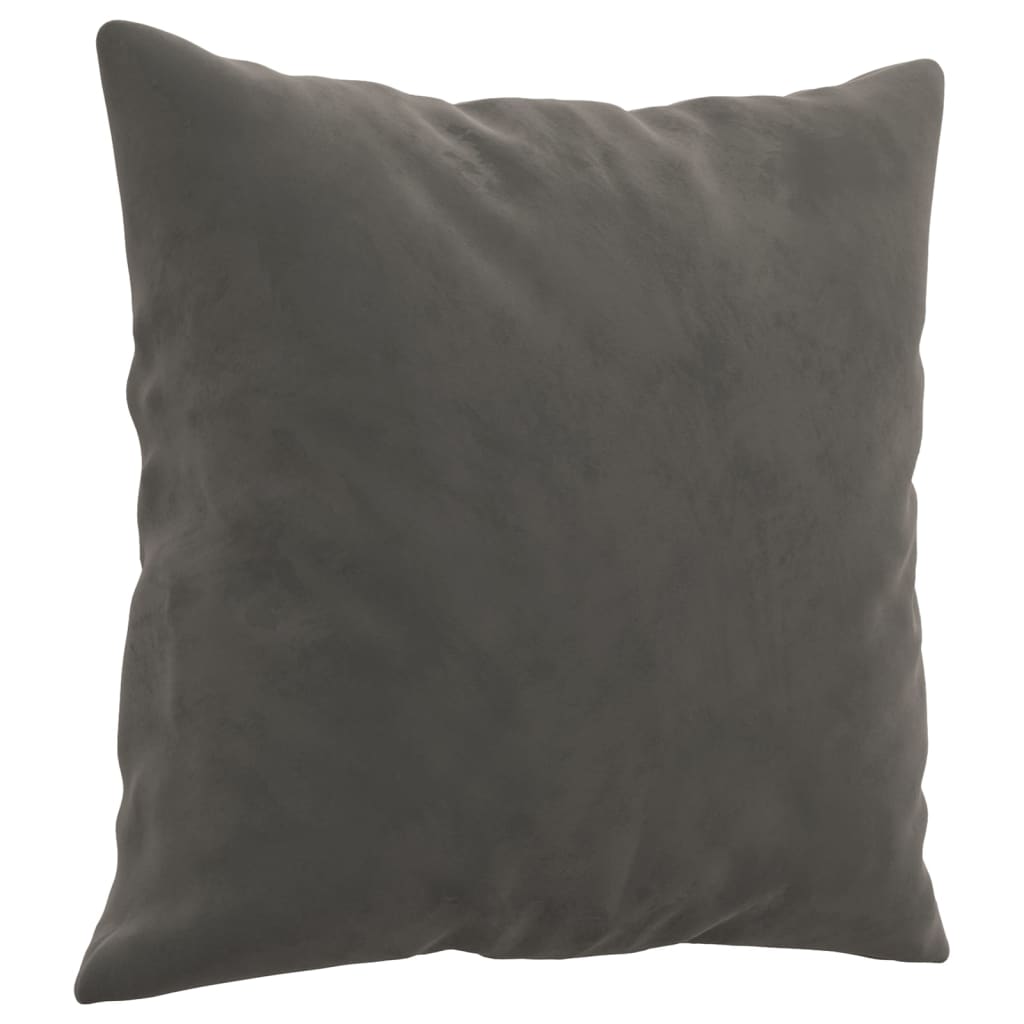 Cuscini decorativi Vidaxl 2 St 40x40 cm Velvet Grigio scuro