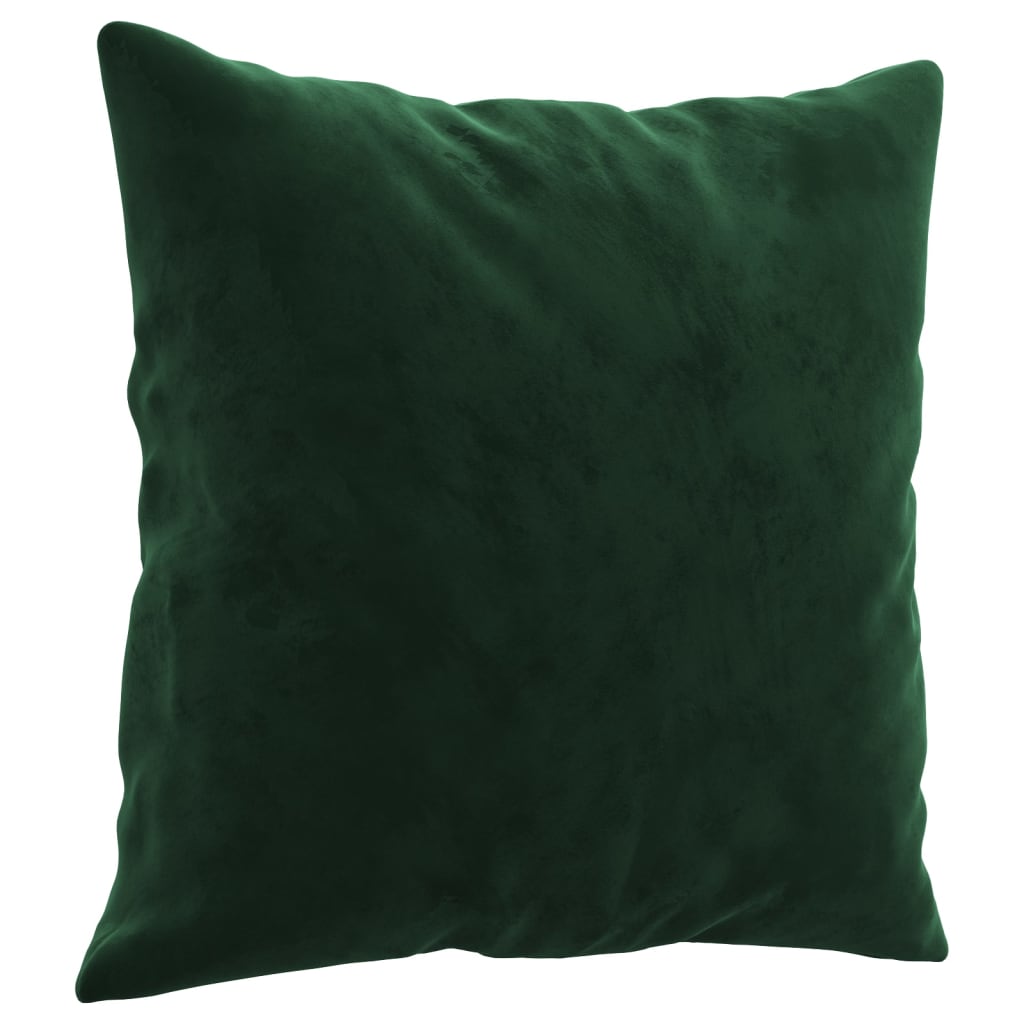 Cuscini decorativi Vidaxl 2 St 40x40 cm Velvetto verde scuro