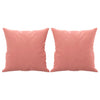 Vidaxl sierkussens 2 st 40x40 cm fluweel roze