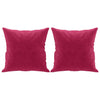 Vidaxl sierkussens 2 st 40x40 cm fluweel wijnrood