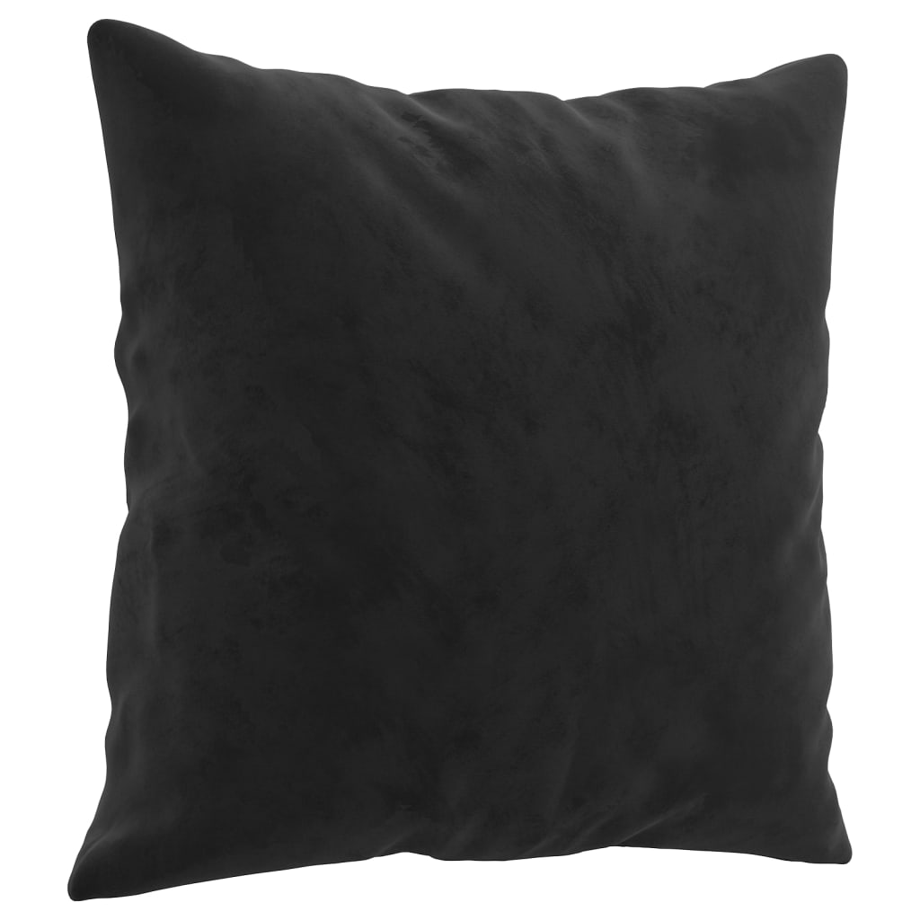 Cojines decorativos de Vidaxl 2 st 40x40 cm de terciopelo negro