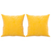 Vidaxl Cuscini decorativi 2 St 40x40 cm Velvet Giallo