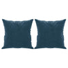 Cojines decorativos de Vidaxl 2 st 40x40 cm de terciopelo azul