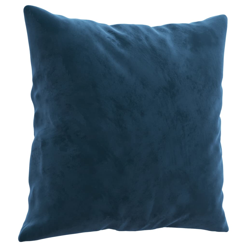 VidaXL Sierkussens 2 st 40x40 cm fluweel blauw