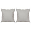 Vidaxl cojines decorativos 2 pcs 40x40 cm de tela de microfibra gris claro