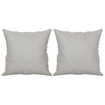 Vidaxl cojines decorativos 2 pcs 40x40 cm de tela de microfibra gris claro