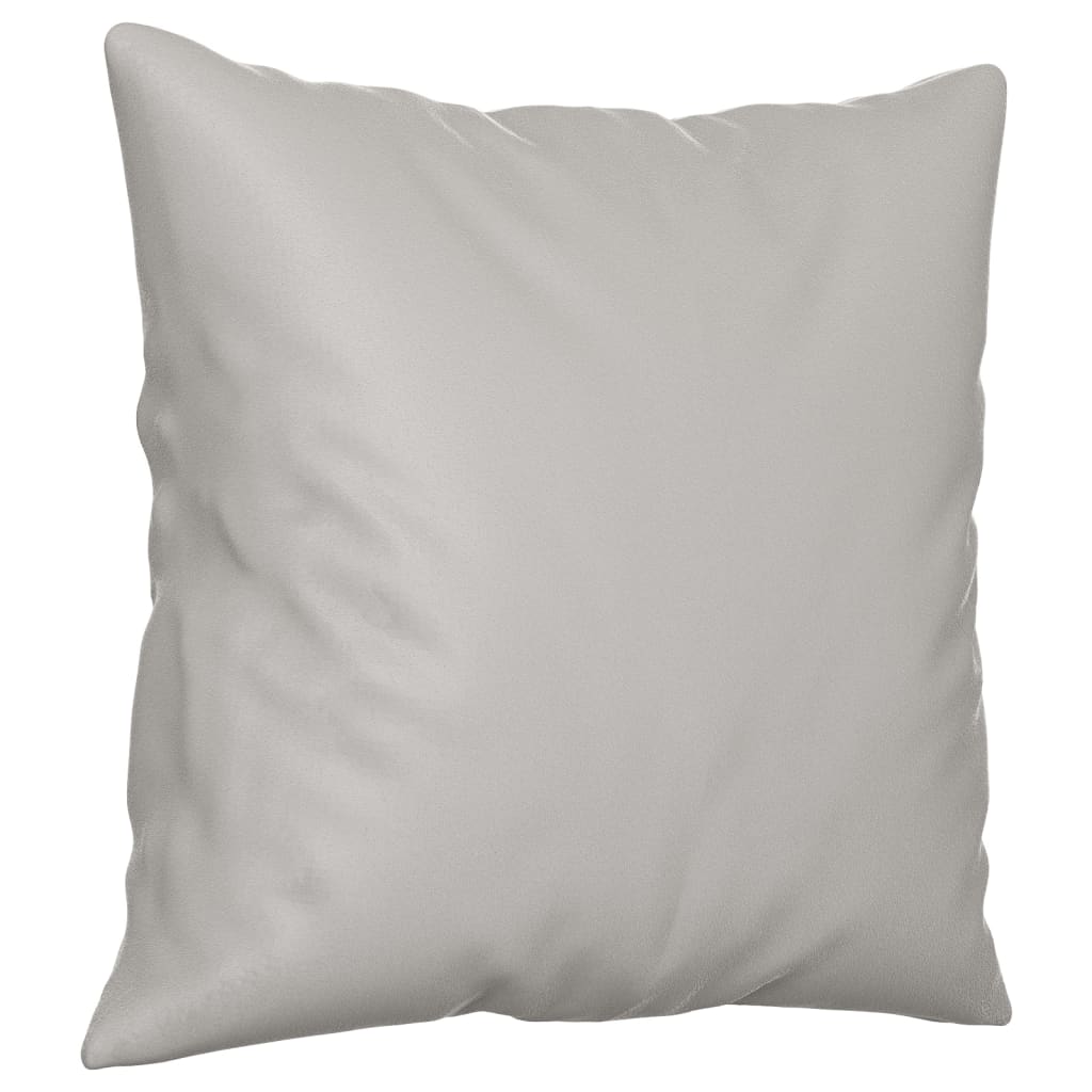 Vidaxl Cushion decorativi 2 pezzi 40x40 cm tessuto in microfibra grigio chiaro