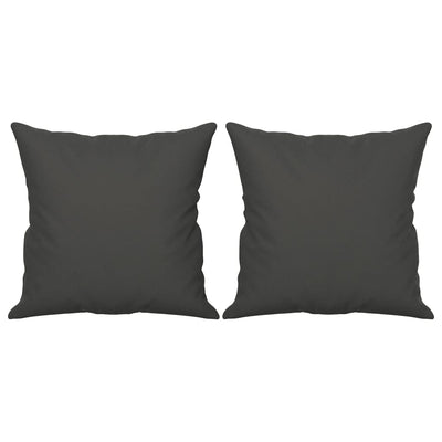 Vidaxl cojines decorativos 2 st 40x40 cm tela de microfibra gris oscuro