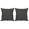 Vidaxl cojines decorativos 2 st 40x40 cm tela de microfibra gris oscuro