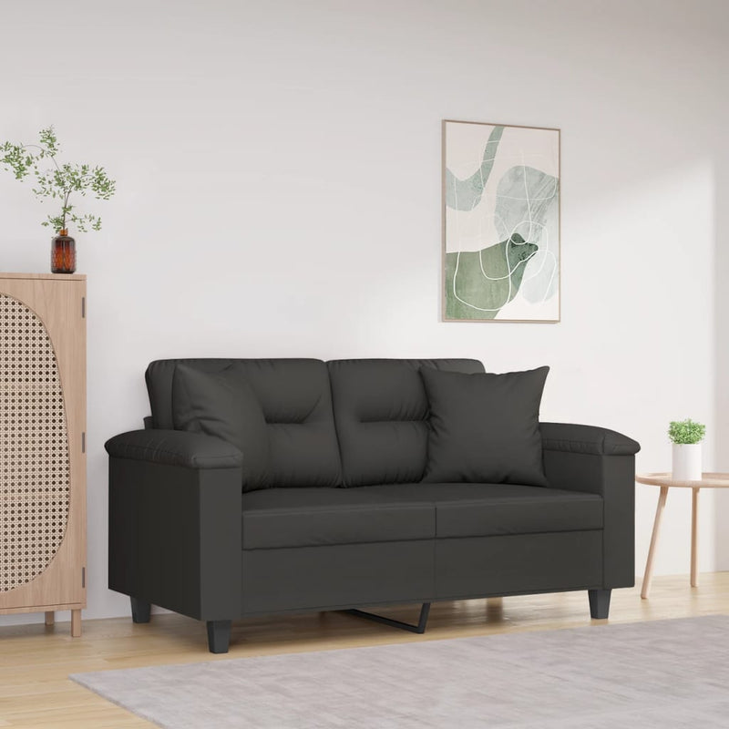 Vidaxl Cuscini decorativi 2 St 40x40 cm tessuto in microfibra grigio scuro