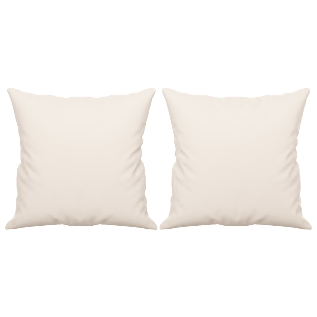Cuscini decorativi vidaxl 2 pezzi 40x40 cm in tessuto in microfibra beige