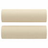 Vidaxl sierkussens 2 st 15x50 cm stof crèmekleurig