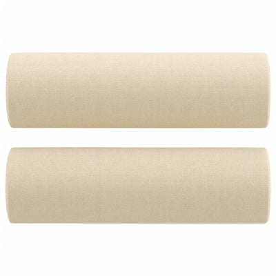 Cojines decorativos de Vidaxl 2 st 15x50 cm de crema de tela coloreada