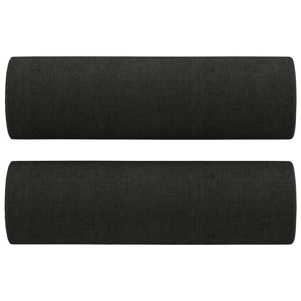 Cuscini decorativi Vidaxl 2 St 15x50 cm tessuto nero