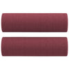Vidaxl cojines decorativos 2 st 15x50 cm de tela rojo