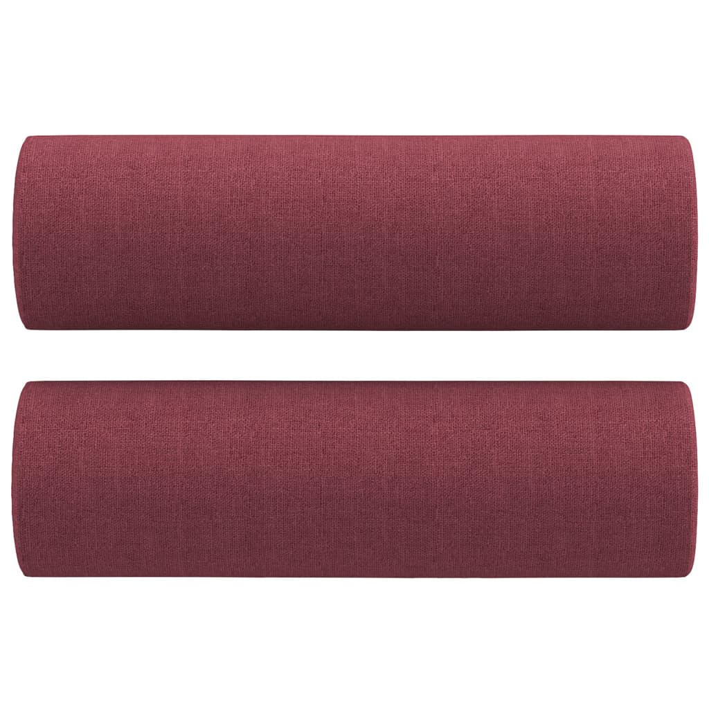 Vidaxl cojines decorativos 2 st 15x50 cm de tela rojo