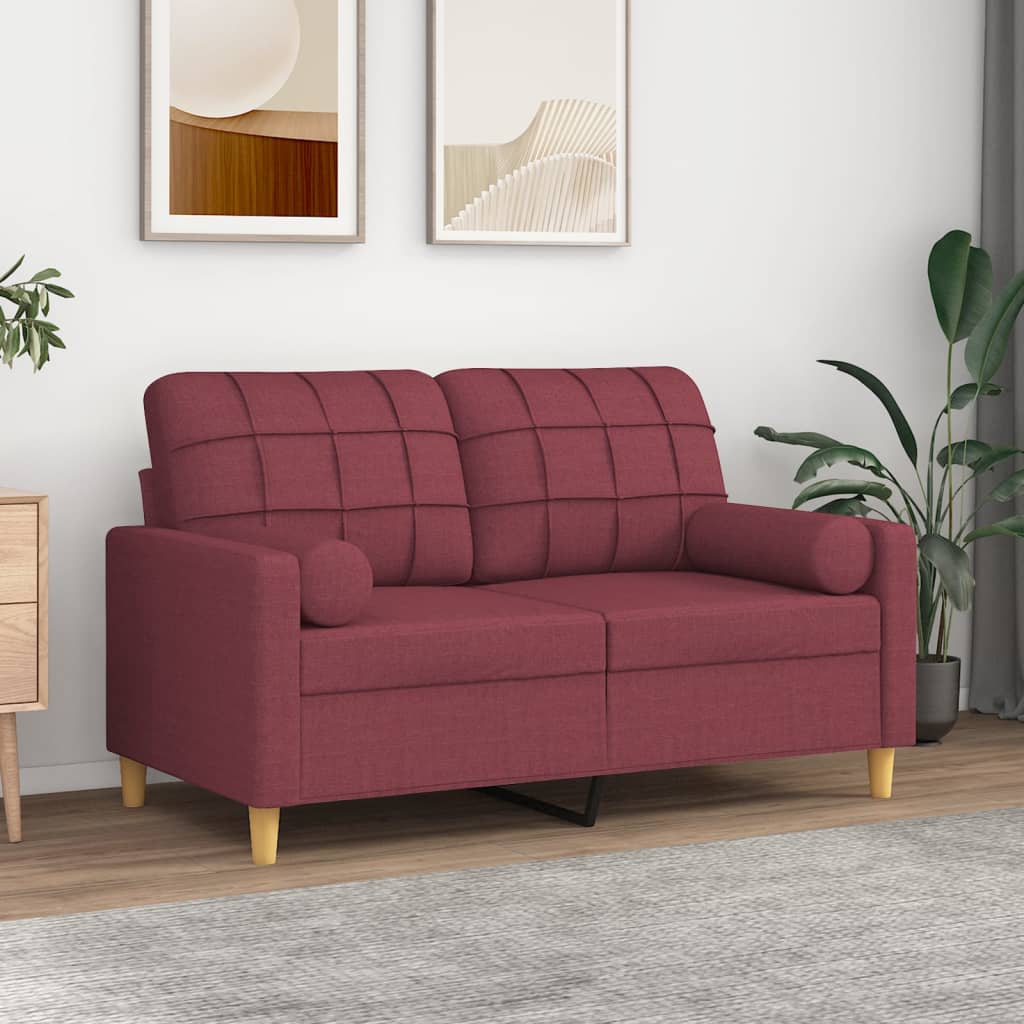 Vidaxl Cuscini decorativi 2 ST 15x50 cm Vino rosso