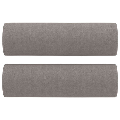 Vidaxl sierkussens 2 st 15x50 cm stof taupe