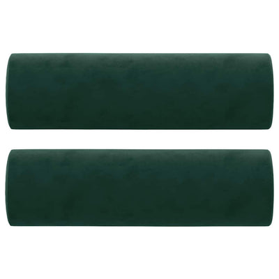 Vidaxl sierkussens 2 st 15x50 cm fluweel donkergroen