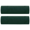Cojines decorativos de Vidaxl 2 st 15x50 cm terciopelo verde oscuro