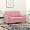 Vidaxl cojines decorativos 2 st 15x50 cm de terciopelo rosa