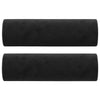 Cojines decorativos de Vidaxl 2 st 15x50 cm de terciopelo negro
