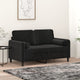 Cuscini decorativi Vidaxl 2 St 15x50 cm Velvet nero
