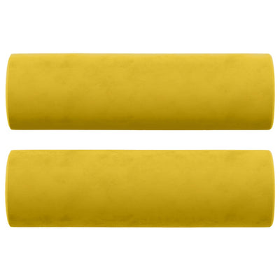 Vidaxl sierkussens 2 st 15x50 cm fluweel geel